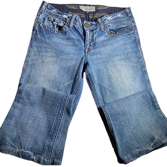 J & Company Womens Vintage Blue Embroidered Jeans - Picture 7 of 12